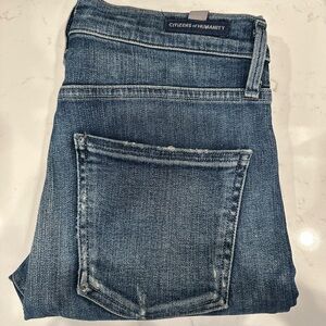 Distressed rocket high rise citizen of humanity jeans